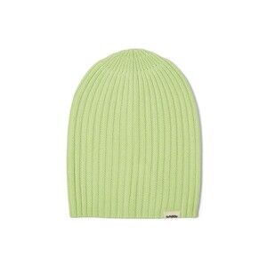 Label Go-To Womens Lime Green Wool Ribbed Knit Fashion Winter Beanie Hat RED931